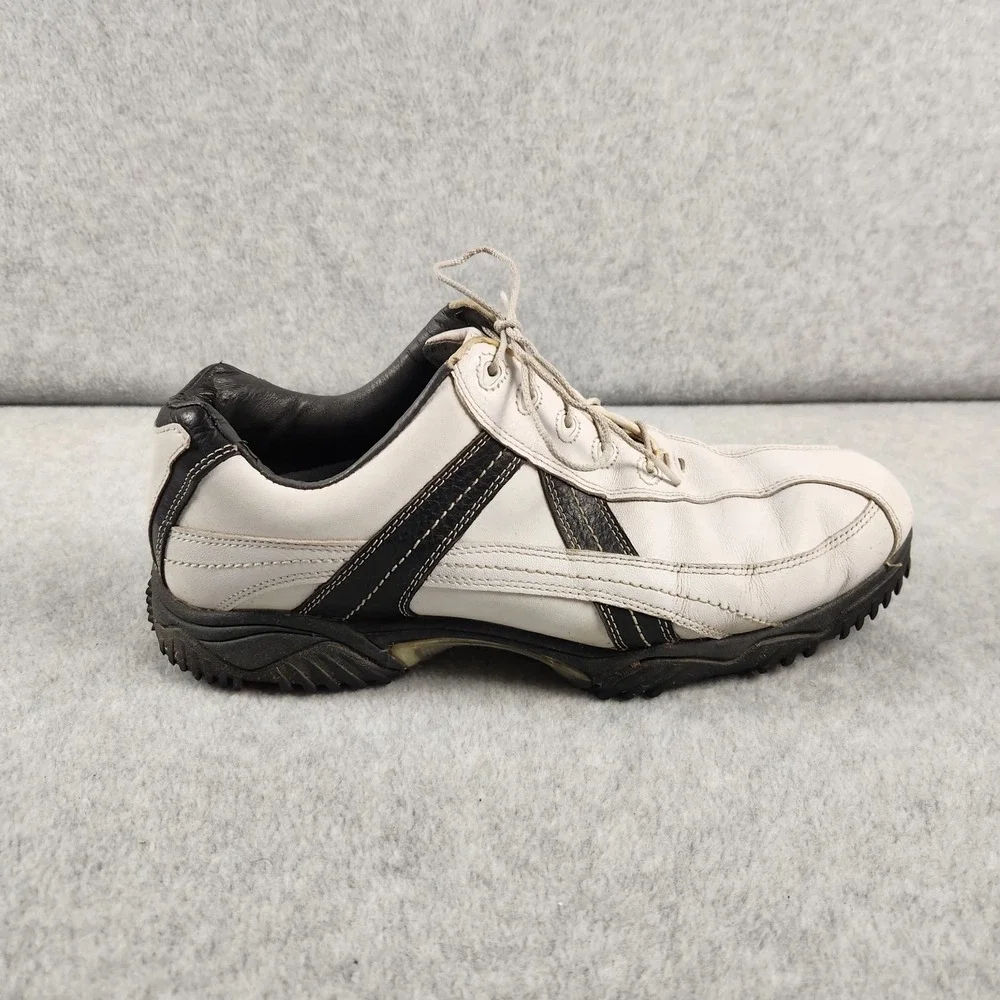 FootJoy Contour‎ Series Golf Shoes Men's 9.5 W White Black Leather 54051